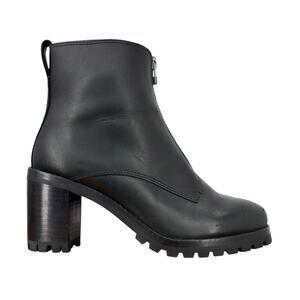 Madewell The Alyce Lug sole Boot Leather Women's SZ 5.5 Black Modern Luxe Casual